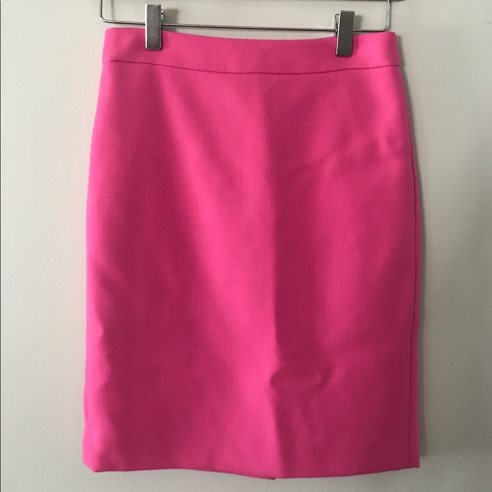 Pink J. Crew No. 2 Pencil Skirt